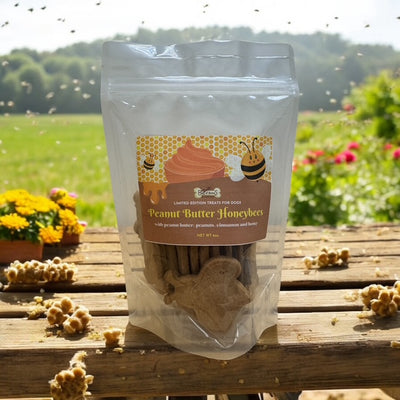 3/$20 Dog Treats Spring 2025 - Peanut Butter Honeybees