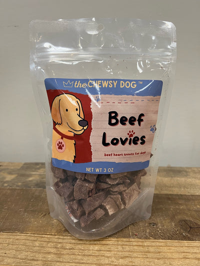 The Chewsy Dog Freeze Dried - Beef Lovies *