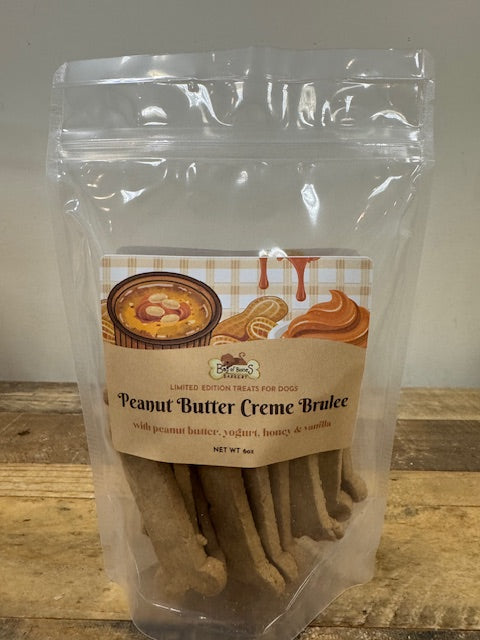 3/$20 Dog Treats Winter 2025 - PB Creme Brulee