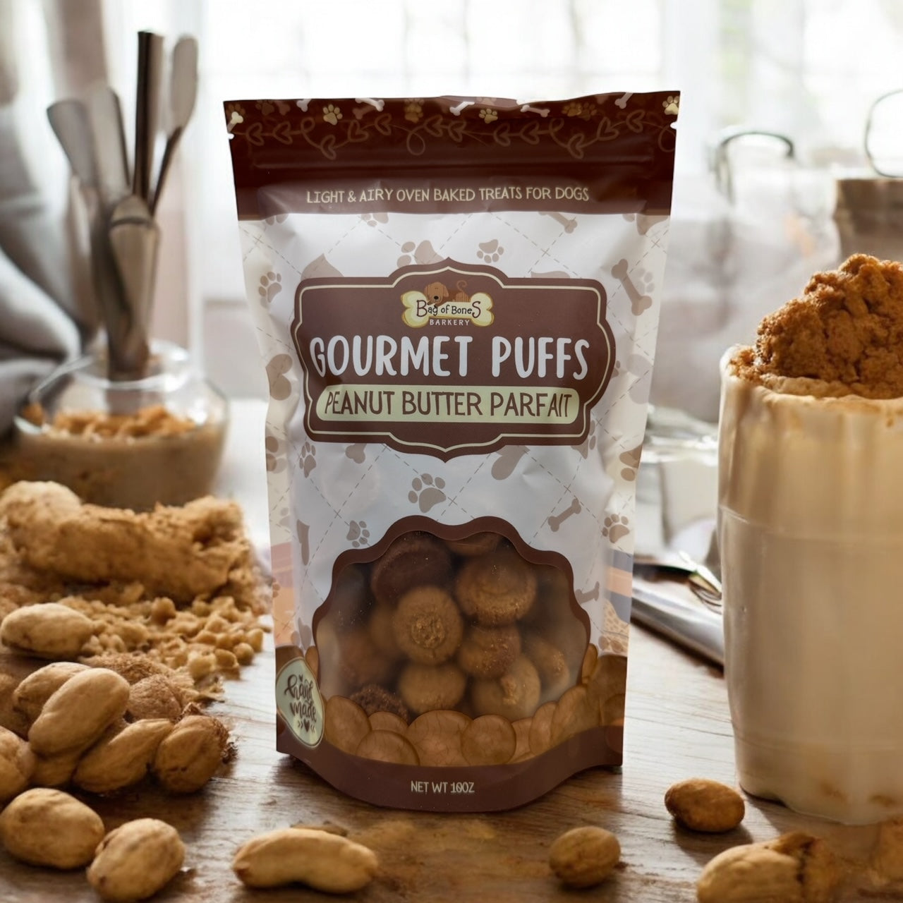 Gourmet Puffs Peanut Butter Parfait