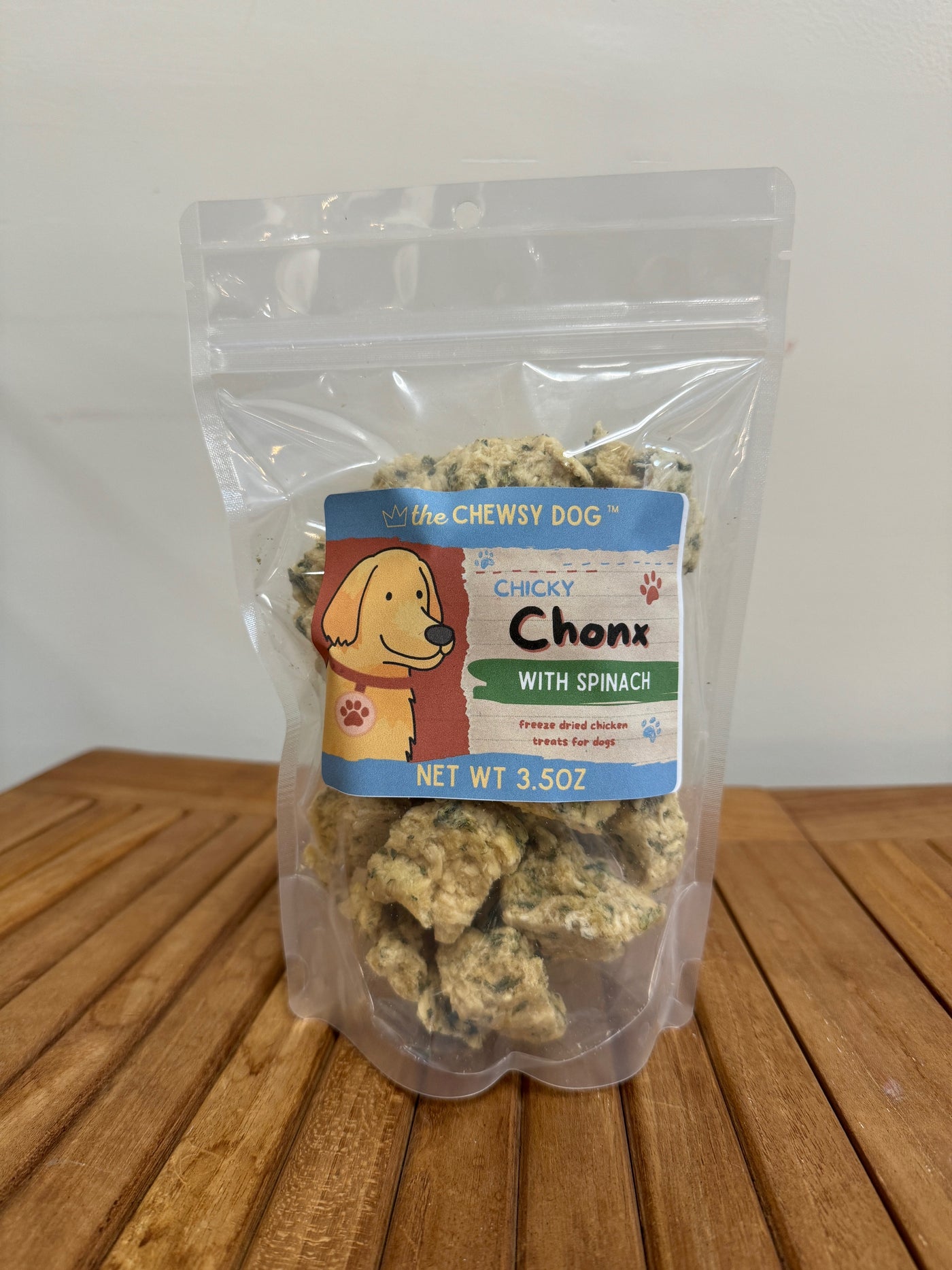 The Chewsy Dog Freeze Dried Chicky Chonx Spinach