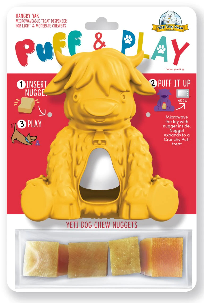 Yeti Puff & Play Dog Toy - Hangry Yak