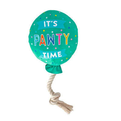 Fringe Plush Dog Toy - I Pawty, You Pawty *