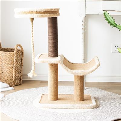 PetPals Catry Tree Cradle Bed w/Teasing Rope *
