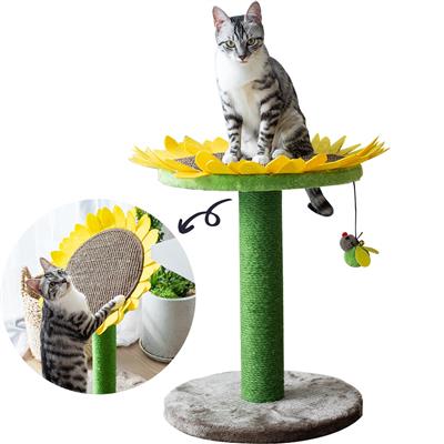 PetPals Catry Sunflower Bed & Scratch Activity Tower *