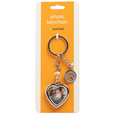 Pearhead Heart Keychain w/Paw Charm *