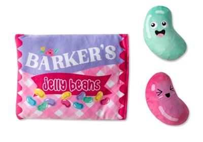 Fringe Barker's Jelly Beans Hide and Seek Burrow Plush Dog Toys *