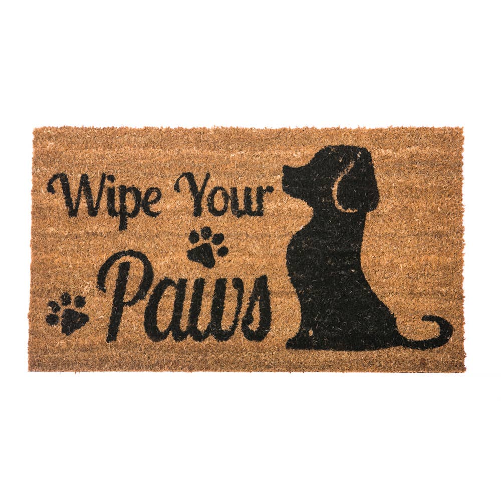 Evergreen Enterprises - Wipe Your Paws Dog Coir Mat