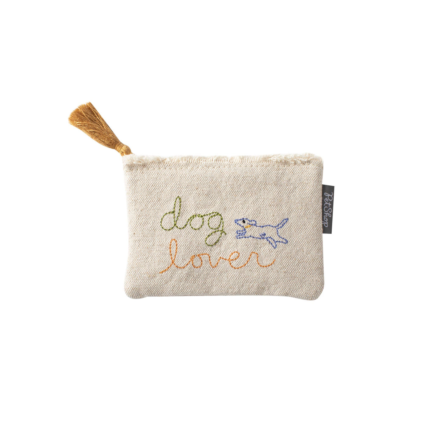 Fringe Stitched Dog Lover Pouch *