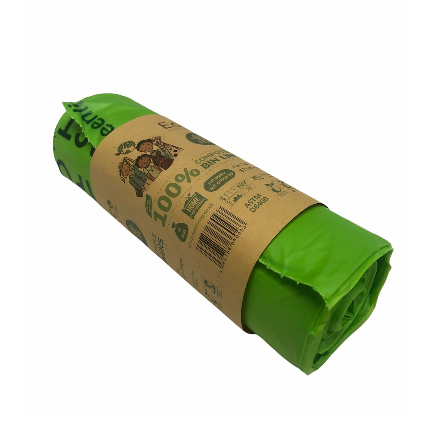 Eco Green Living 60L Compostable Waste Bags *