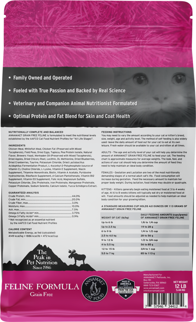 Annamaet Grain Free Feline Cat Food
