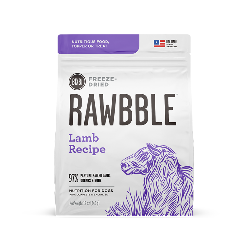 Bixbi Rawbble Freeze Dried Dog Food - Lamb *