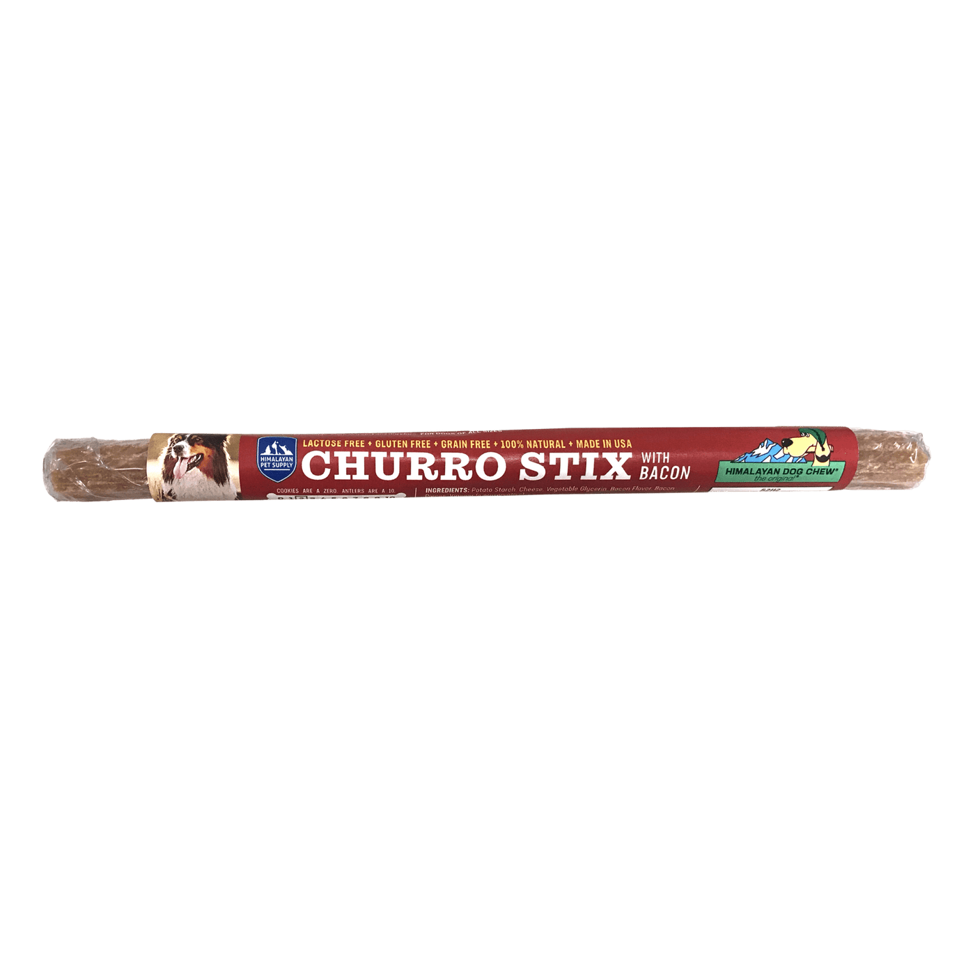 Himalayan Dog Churro Stick 10in - Bacon *