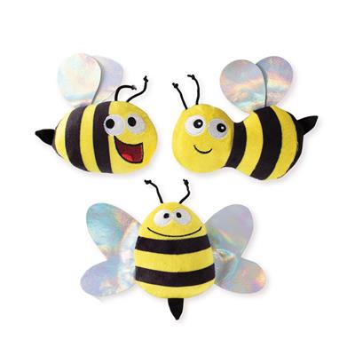 Fringe Bumble Bees Dog Toy - Set of 3 *