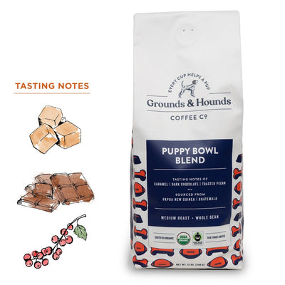 Grounds & Hounds Ground Coffee - Puppy Bowl Blend *