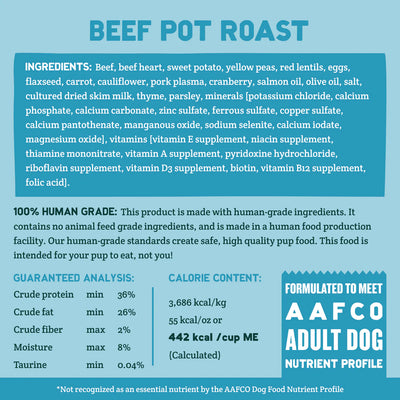 A Pup Above Cubies - Grain Free Beef Pot Roast