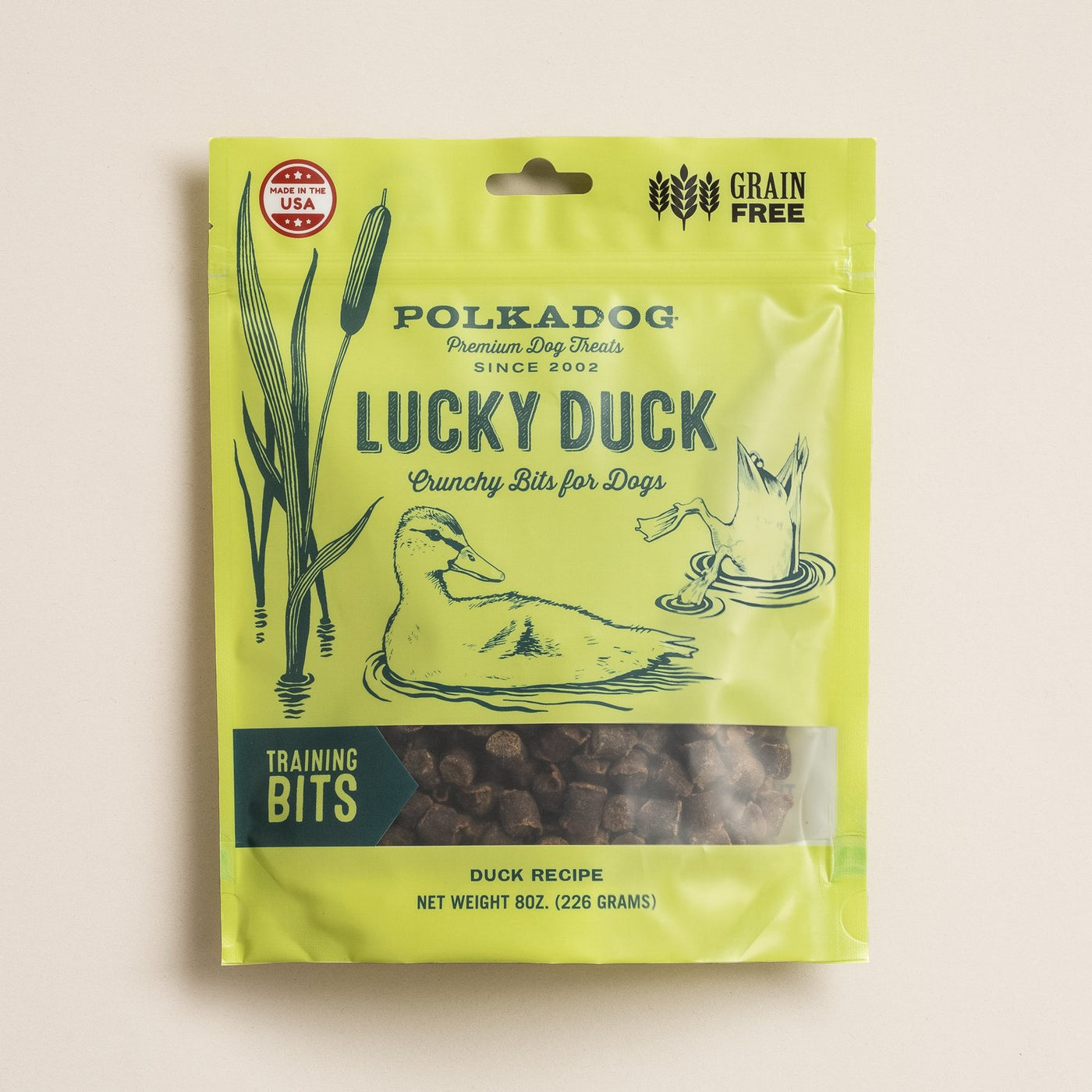 Polka Dog Lucky Duck Bits Treats *