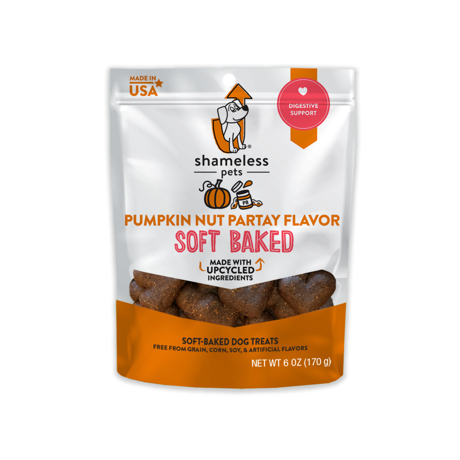 Shameless Pets Soft Baked Dog Treats - Pumpkin Nut Par-Tay 6oz *