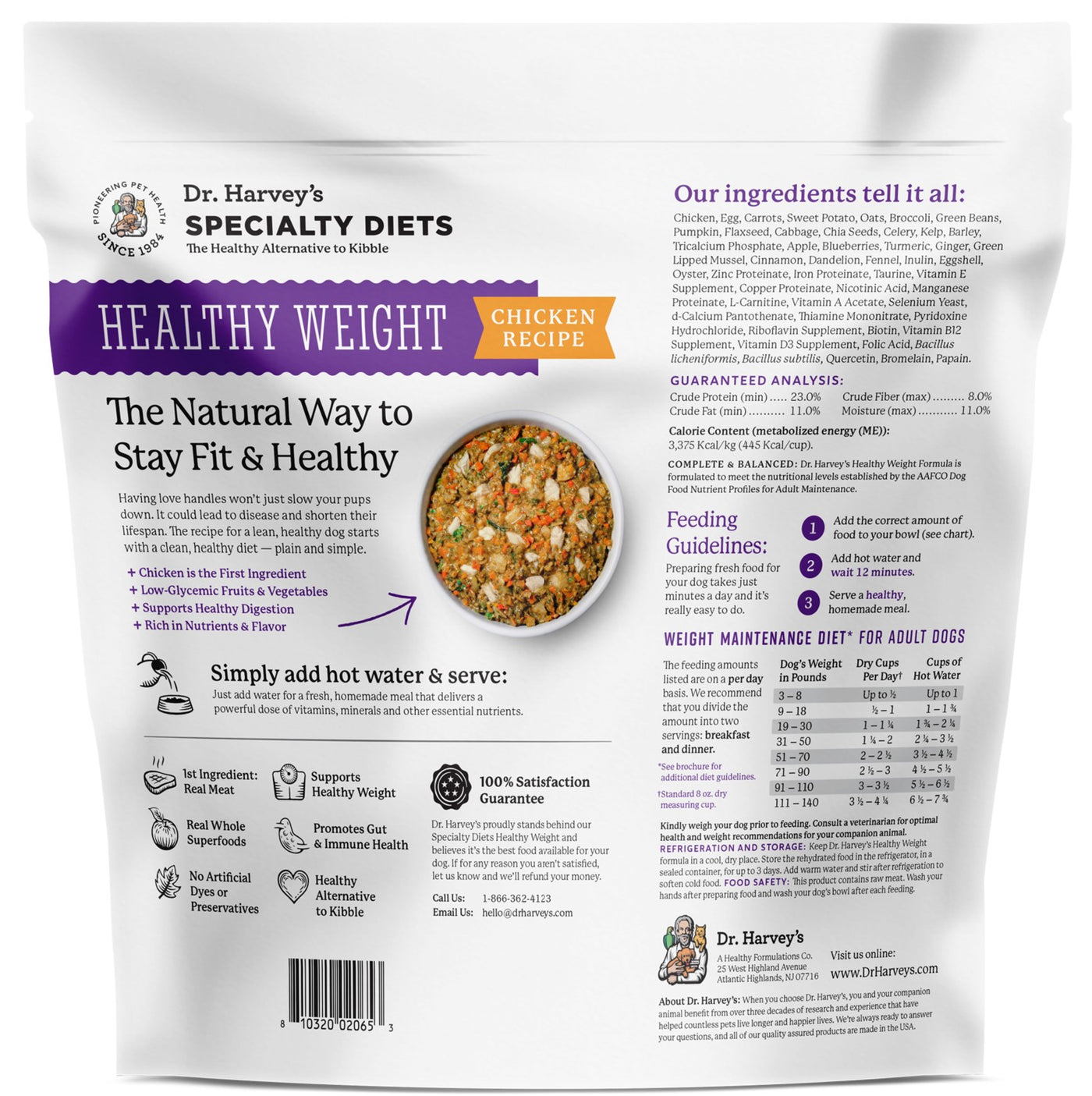 Dr. Harvey's Dog Food - Healthy Weight Chicken *
