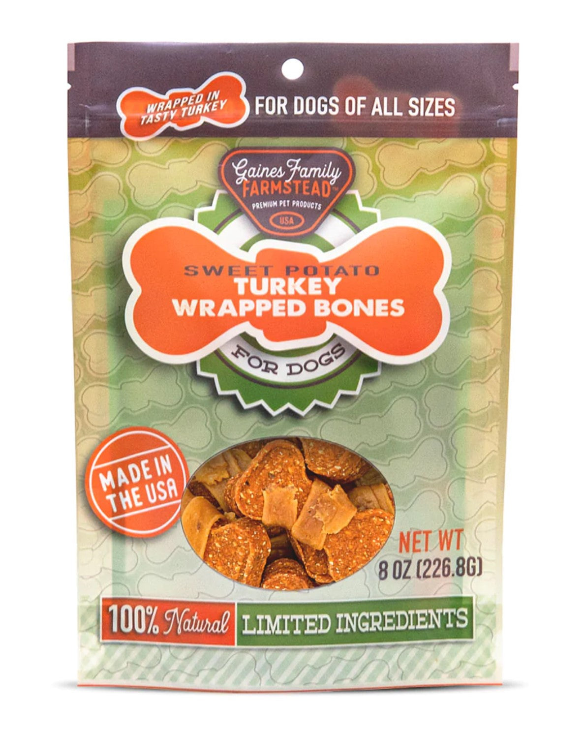 Gaines Sweet Potato Bones - Turkey Wrapped*