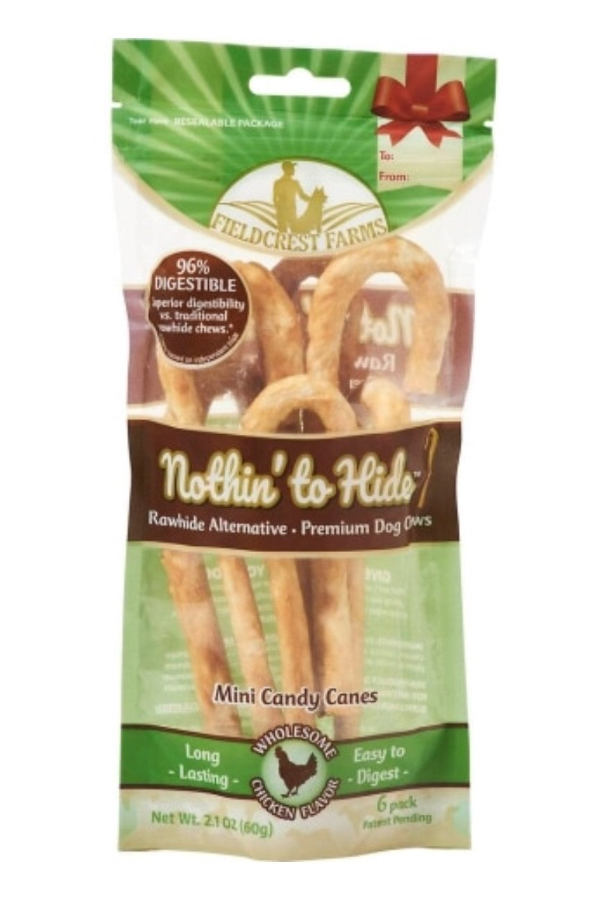 Ethical Fieldcrest Farms Nothin' To Hide Holiday Candy Cane 6pk - Chicken *