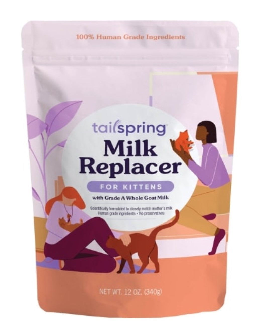 Tailspring Powdered Goat Milk Replacer for Kittens 12oz *