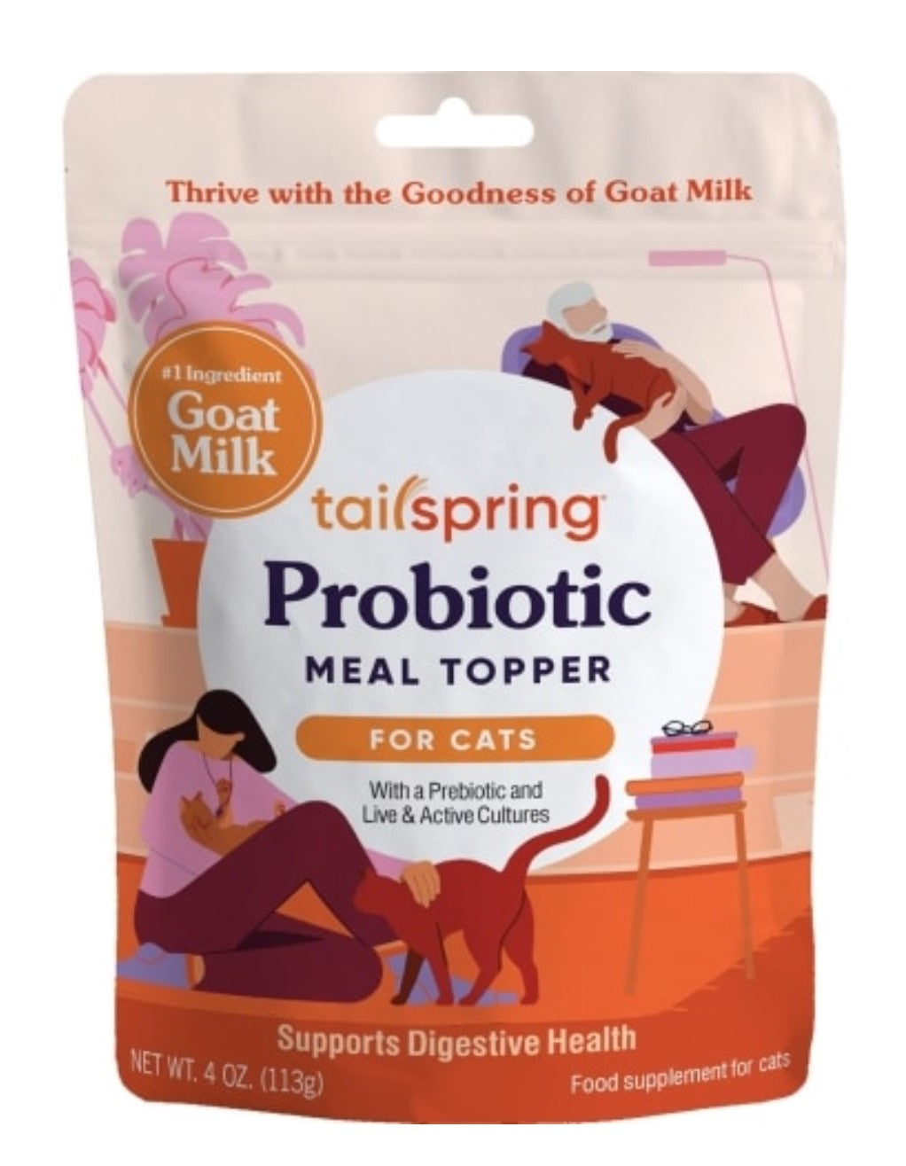 Tailspring Meal Topper for Cats - Probiotic 4oz *