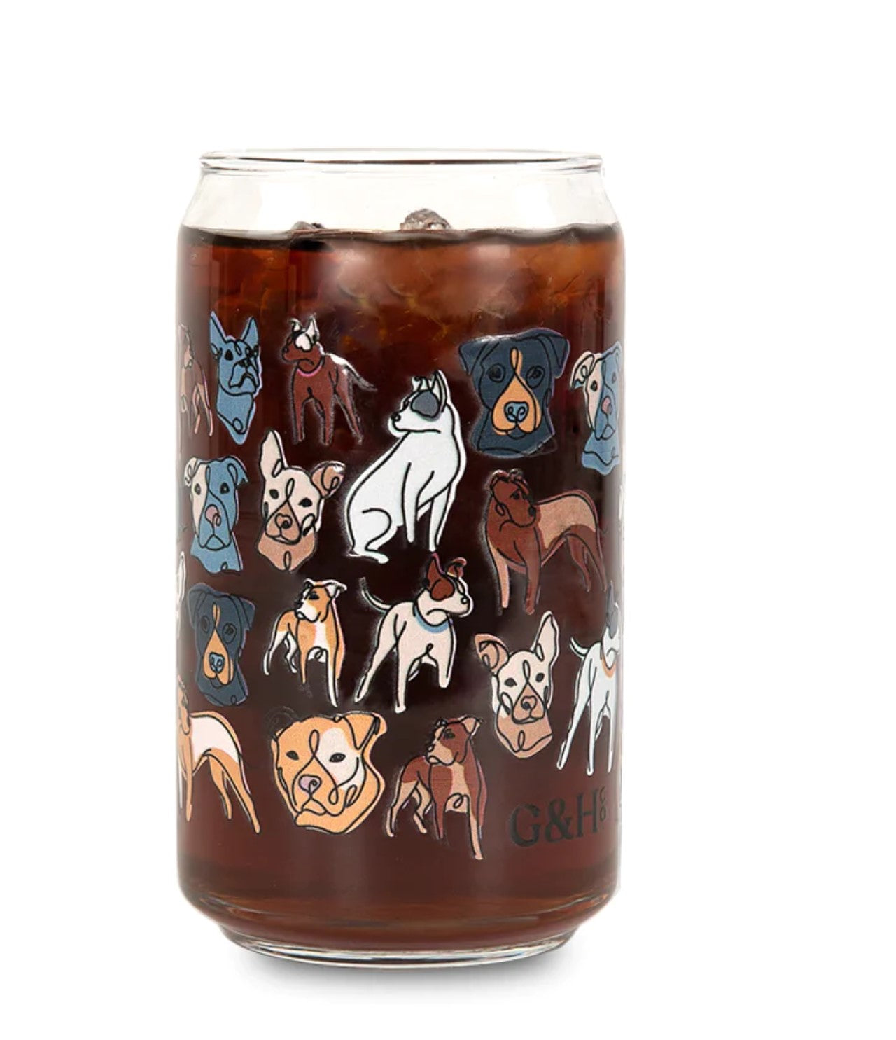 Grounds & Hounds Tumblers - Lovable Cold Brew Glass *
