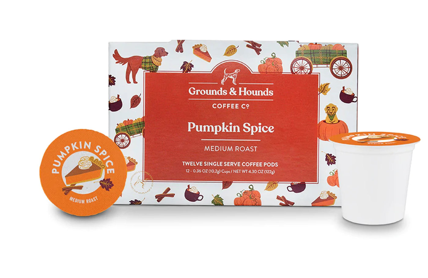 Grounds & Hounds Coffee Pods - Pumpkin Spice Blend *