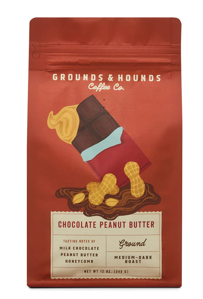Grounds & Hounds Ground Coffee - Chocolate Peanut Butter *