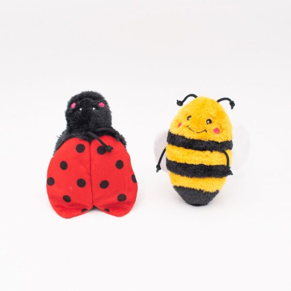 Zippy Paws Bee and Ladybug Crinkle 2 Pack