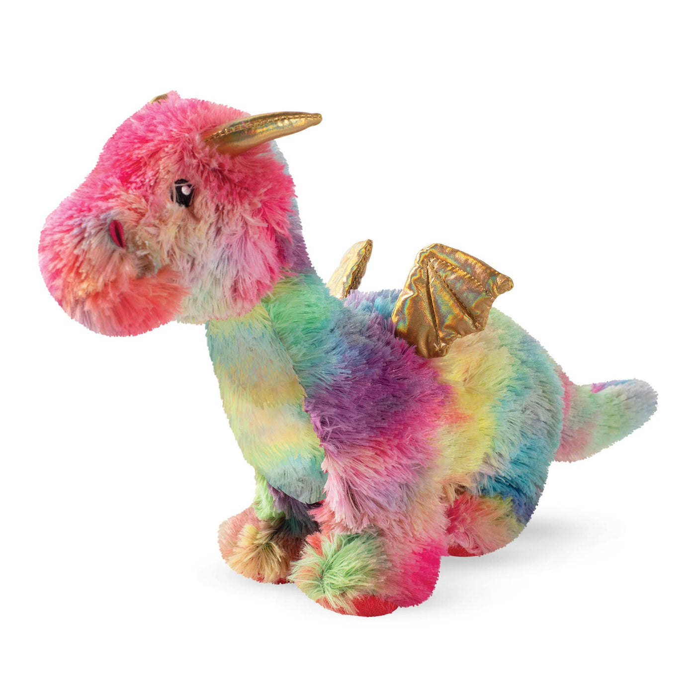Fringe Plush Dog Toy - Rainbow Dragon *