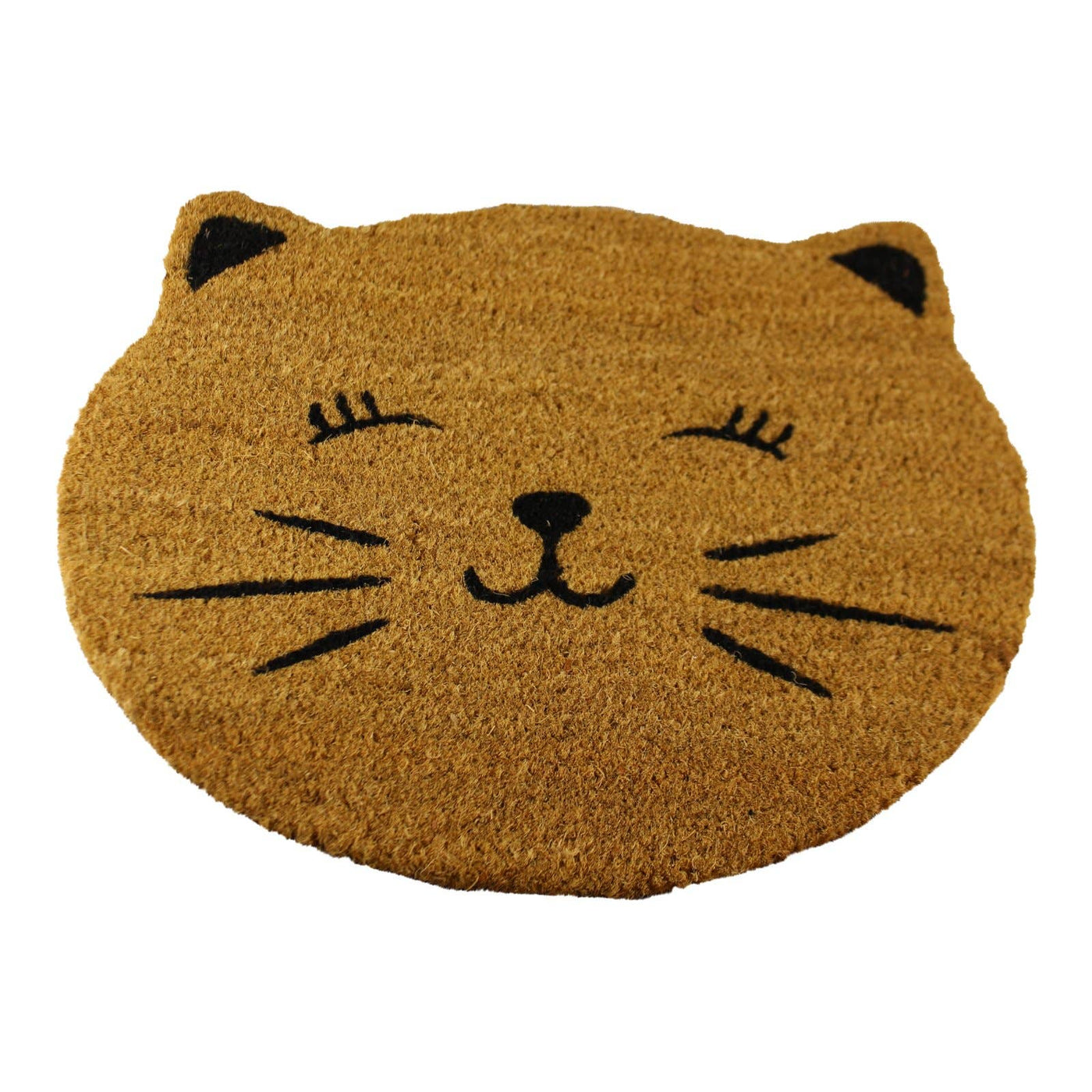 Geko Products Coir Doormat, Cat Design