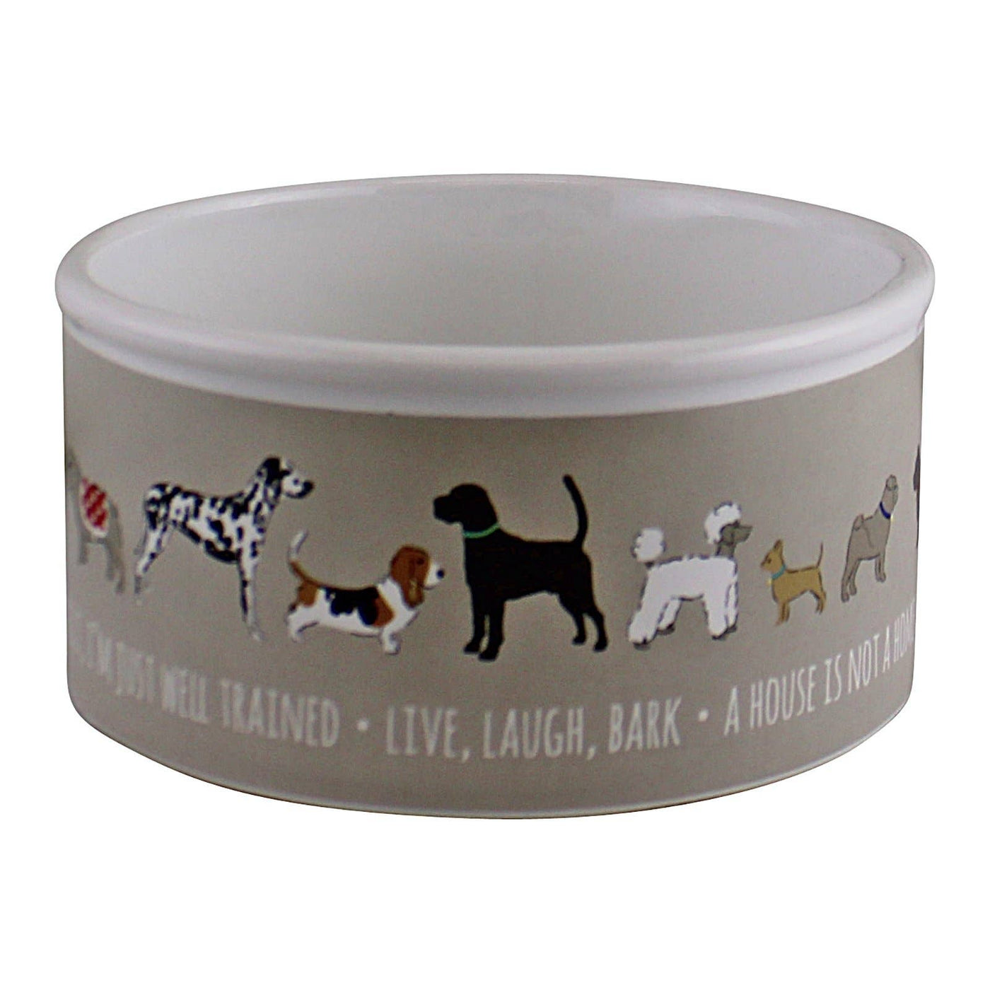Geko Products Small Ceramic Dog Bowl, 13cm