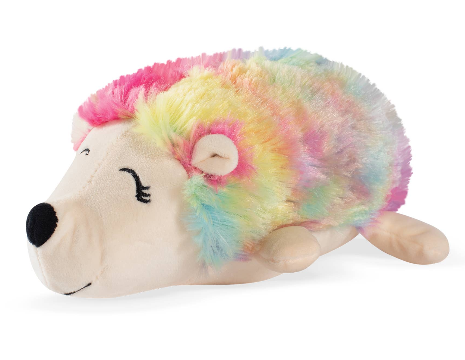 Fringe Plush Dog Toy - Rainbow Hedgehog