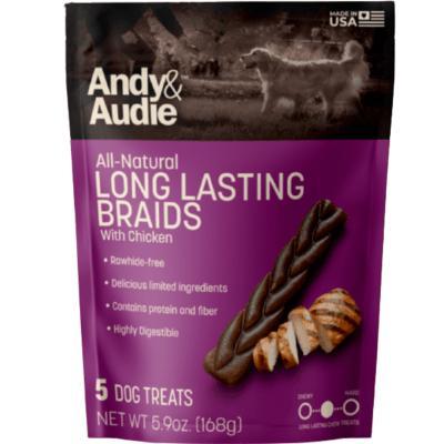 Andy & Audie Dog Chews - Long Lasting Braids