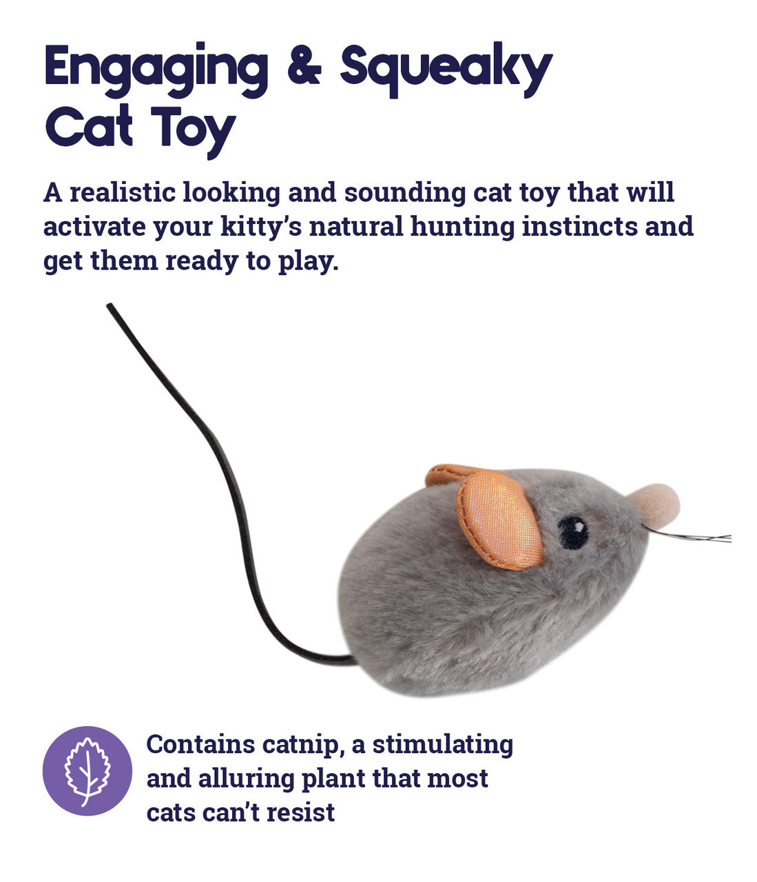 OH Squeak Squeak Mouse Cat Toy *