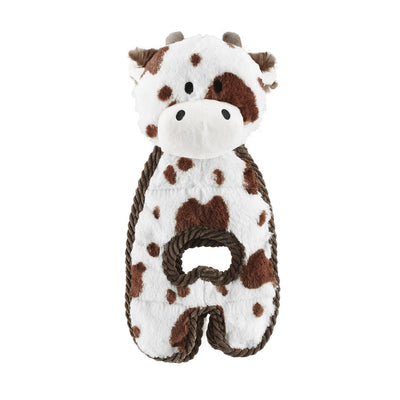 OH Cuddle Tugs Plush Dog Toy - Cow *