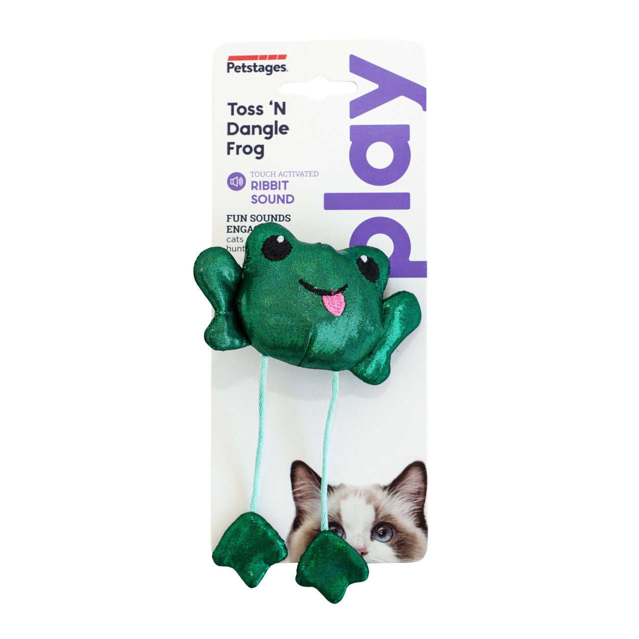 OH Toss 'N Dangle Frog Catnip Cat Toy *
